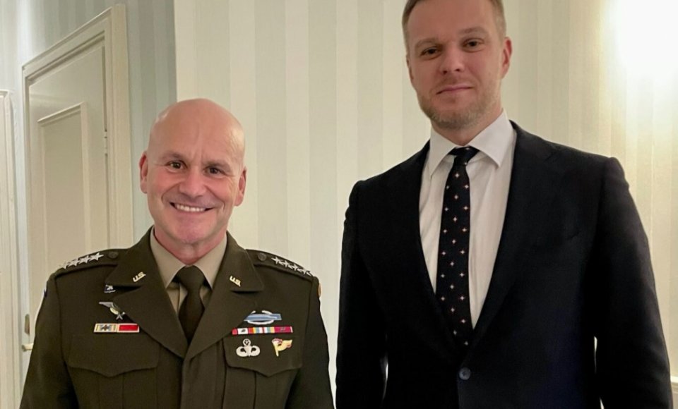 Lithuania’s Foreign Minister Landsbergis meets with the Supreme Allied Commander Europe