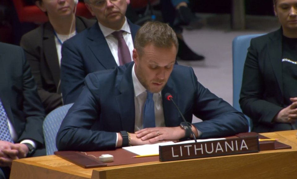 Speech by Lithuania’s Foreign Minister Landsbergis at the United Nations Security Council on behalf of Estonia, Latvia, and Lithuania