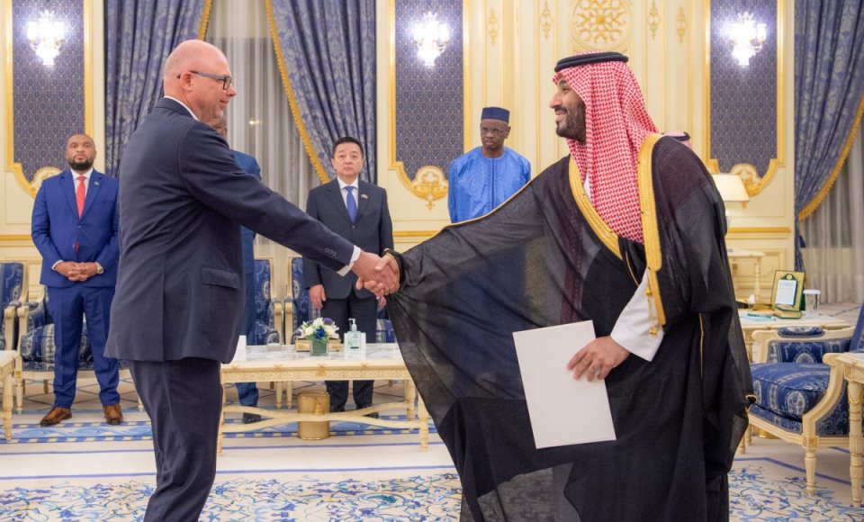 Ambassador Ramūnas Davidonis presented letters of credence to the Crown Prince of Saudi Arabia