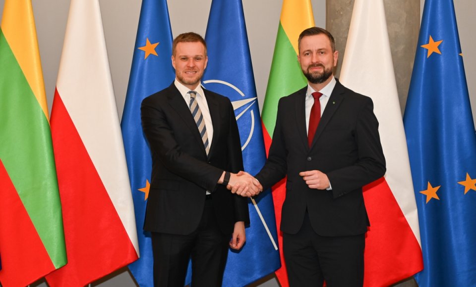Minister G. Landsbergis spotkał się w Warszawie z wicepremierem i Ministrem Obrony Narodowej...