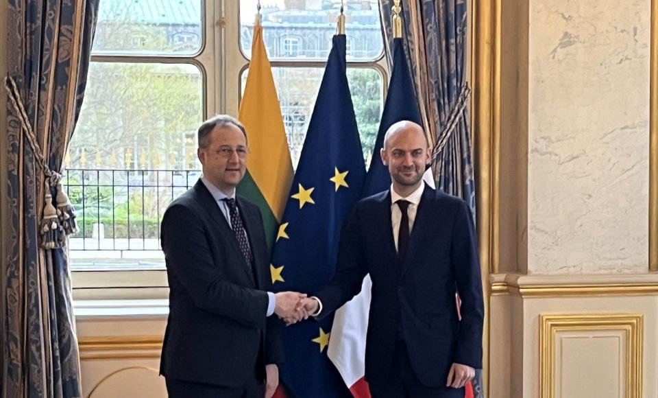 Viceministras S. Šatūnas su Prancūzijos deleguotuoju ministru Europos reikalams aptarė tolesnę ES...
