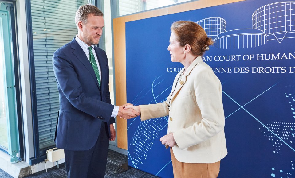 Gabrielius Landsbergis a rencontré la présidente de la CEDH Siofra O’Leary : le sentiment d’impunité permet à la Russie de menacer les juges, les hommes politiques et les militants de la société civile de la Lituanie