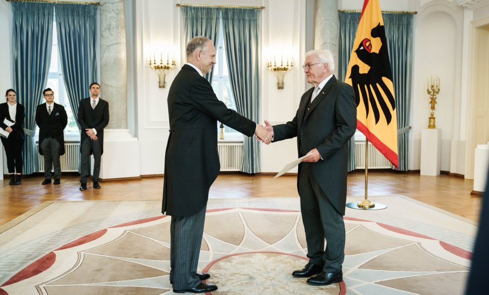 Ambasadorius G. Puodžiūnas įteikė skiriamuosius raštus Vokietijos prezidentui
