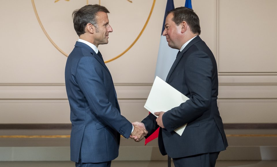 Ambasadorius A. Pranckevičius įteikė skiriamuosius raštus Prancūzijos prezidentui