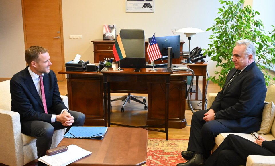 Gabrielius Landsbergis at a meeting with Kurt M. Campbell: “Lithuania and the United States are united by the understanding that the challenges posed by China and other autocracies can only be overcome by acting together”