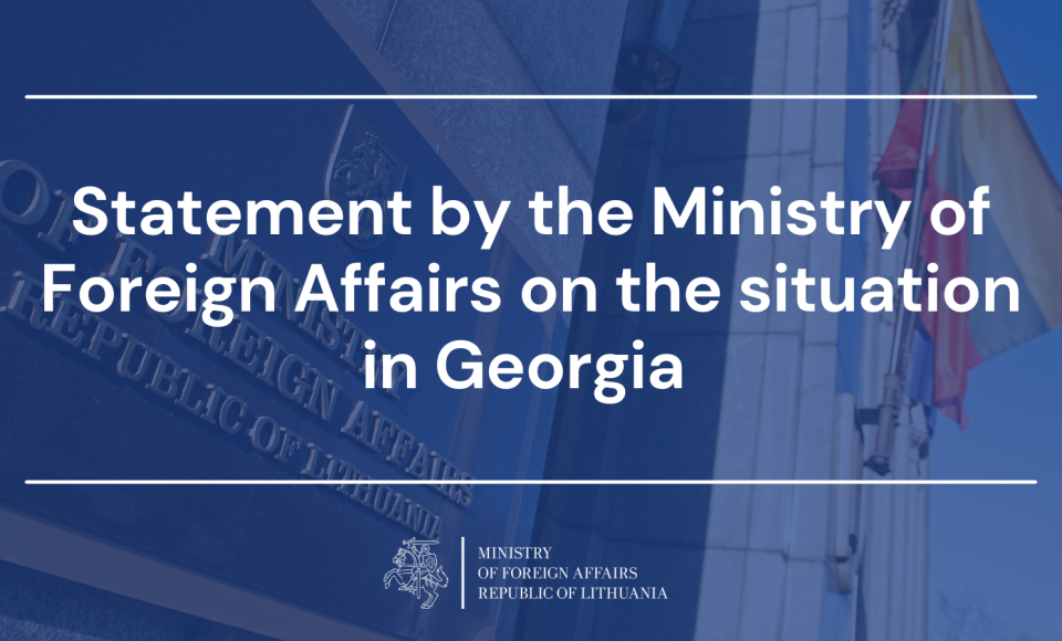 Statement by the Ministry of Foreign Affairs on the situation in Georgia 