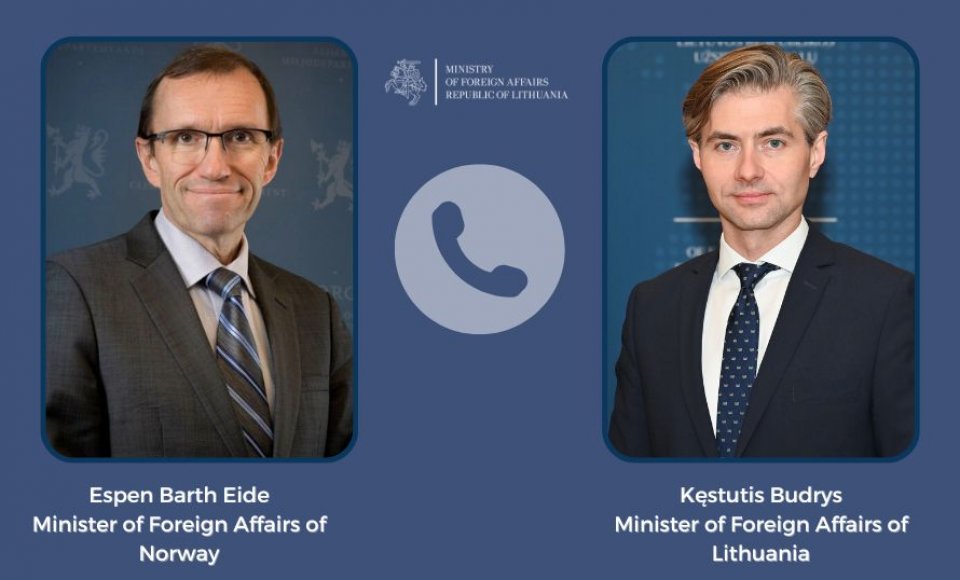 Minister Budrys: Lithuania is interested in expanding cooperation with Norway on security and...