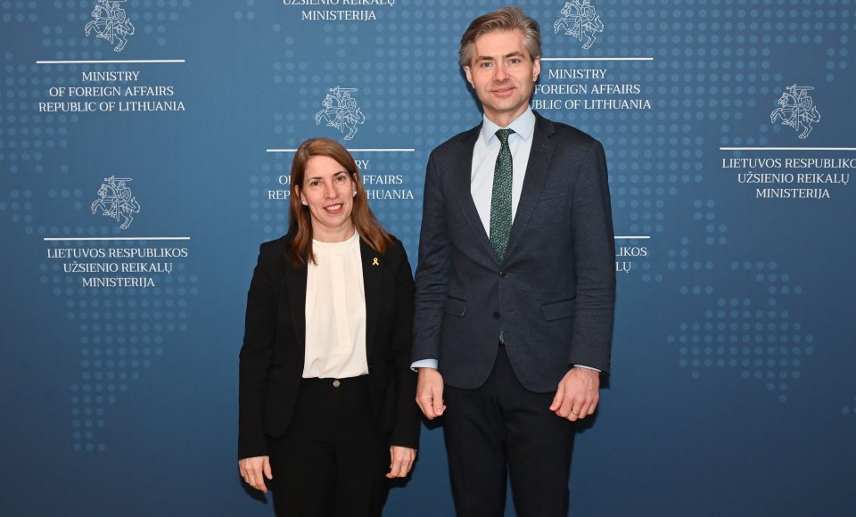 Lithuania's Foreign Minister Budrys met with the Israeli Ambassador