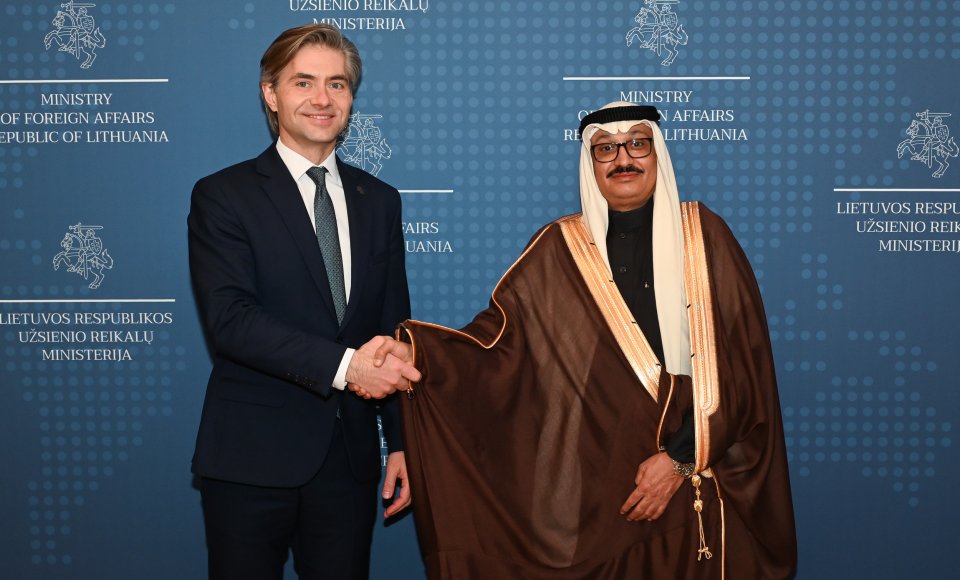 Ministras K. Budrys susitiko su Saudo Arabijos Karalystės ambasadoriumi Lietuvai
