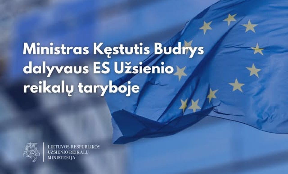 K. Budrys vyksta į ES Užsienio reikalų tarybą