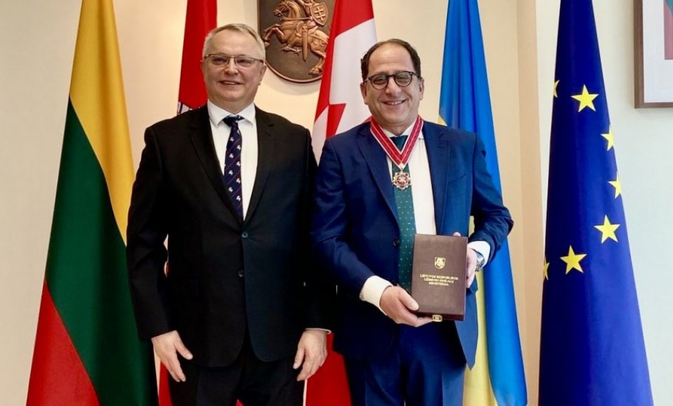 Lithuania’s Diplomacy Star awarded to Ali Cyrus Ehsassi, Chairman of the House of Commons...