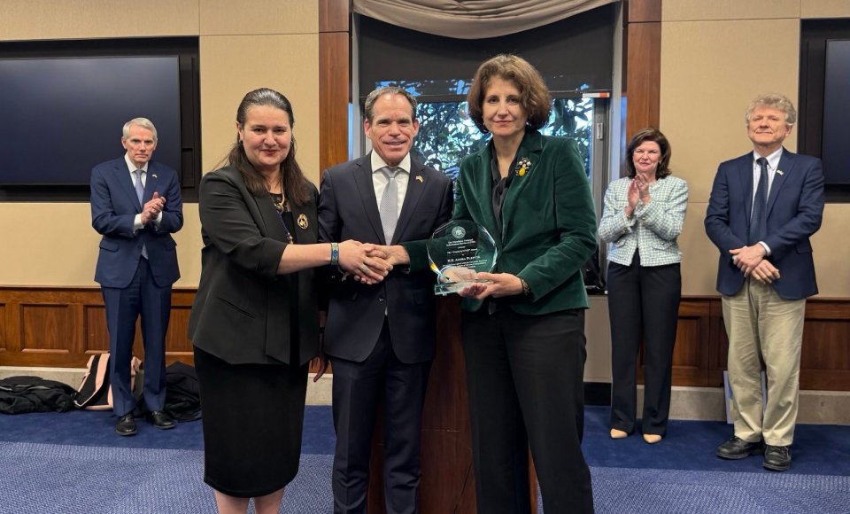 Lithuania’s Ambassador to the United States Audra Plepytė awarded for strong support to Ukraine