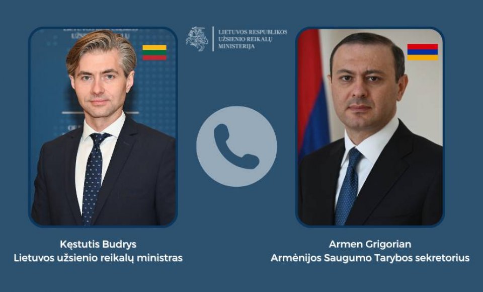 K. Budrys su Armėnijos atstovu aptarė sienų apsaugą