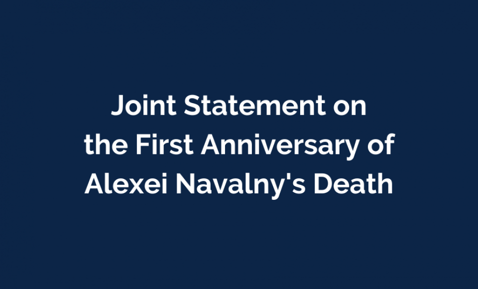 Joint Statement on the First Anniversary of Navalny's Death