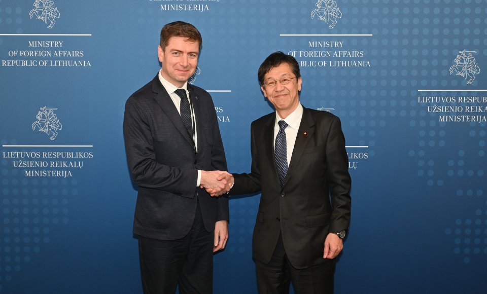 Politikos direktorius: Lietuva vertina tvirtą ryšį su strategine partnere Japonija ir visapusiškai skatina jos įsitraukimą Lietuvoje