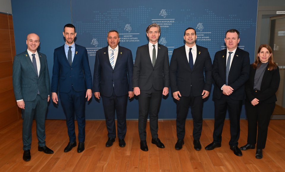Ministras K. Budrys susitiko su Izraelio parlamentinės draugystės grupės delegacija