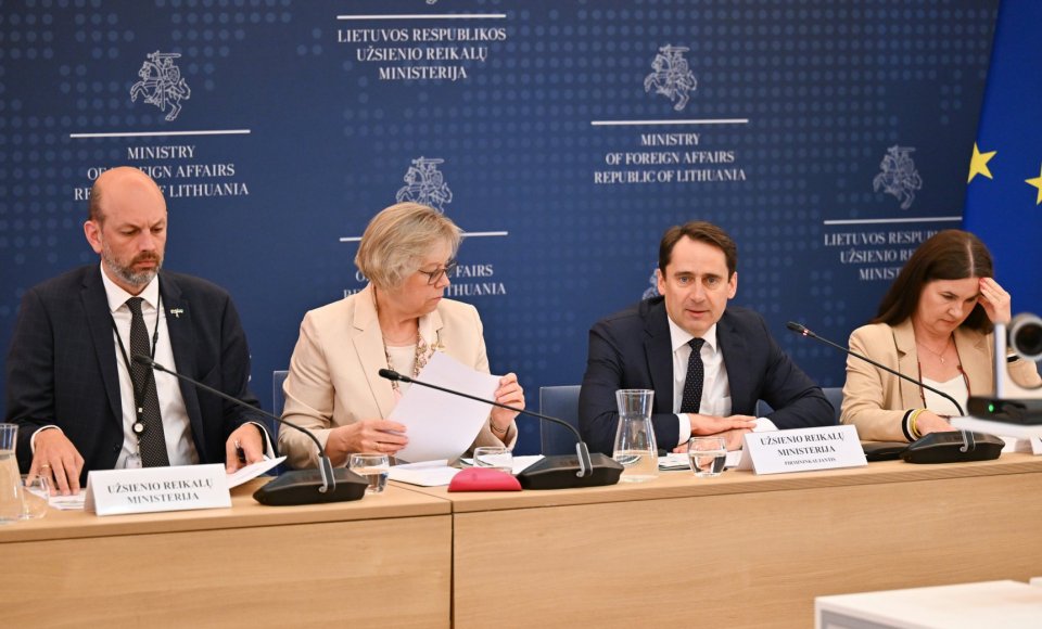 S. Mitkus: turime stiprinti Lietuvos institucijų ir verslo dalyvavimą Ukrainos atstatyme ir ES iniciatyvose pasaulyje