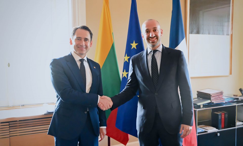 Lietuva gilina bendradarbiavimą su Prancūzija svarbiausiais Europos Sąjungos klausimais 