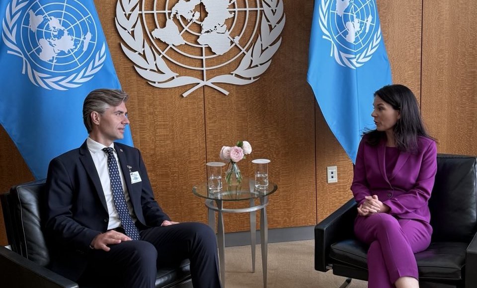 Le ministre a rencontré la présidente de l’Assemblée générale des Nations unies Annalena Baerbock