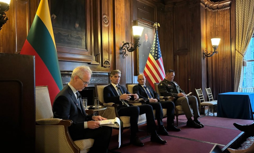 Minister Budrys participated in the Lithuanian–U.S. defence industry business forum in New York