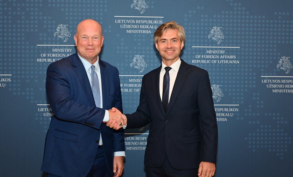 Rencontre de Kęstutis Budrys avec l’ambassadeur américain auprès de l’OTAN : les militaires...