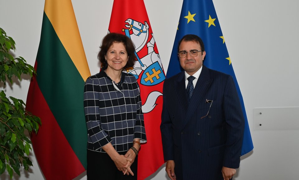 Wiceminister A. Plepytė pożegnała kończącego swoją misję ambasadora Egiptu