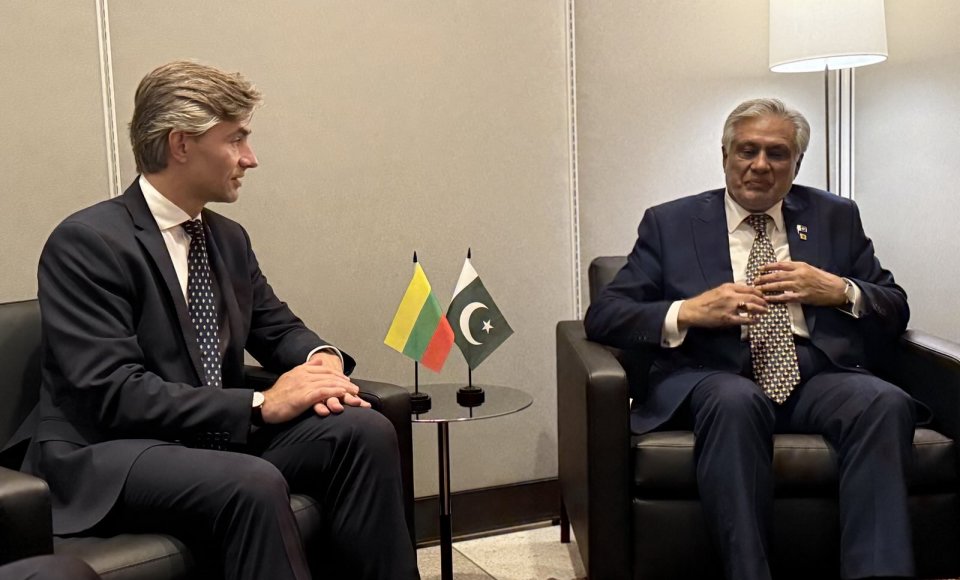K. Budrys Niujorke susitiko su Pakistano vicepremjeru