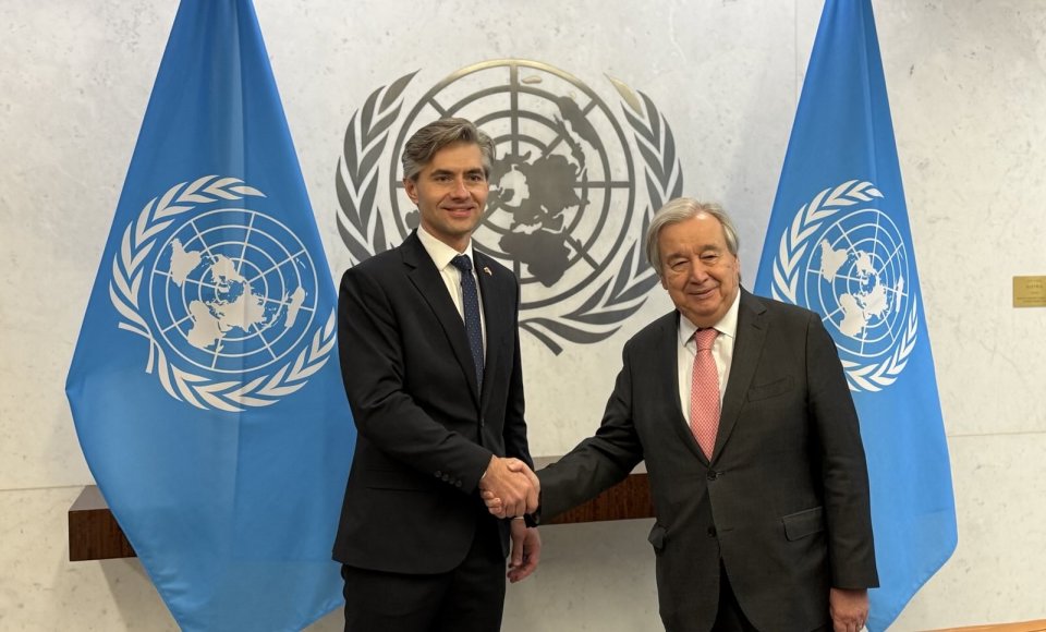 Minister Budrys and UN Secretary-General António Guterres discuss increasing hybrid attacks in...