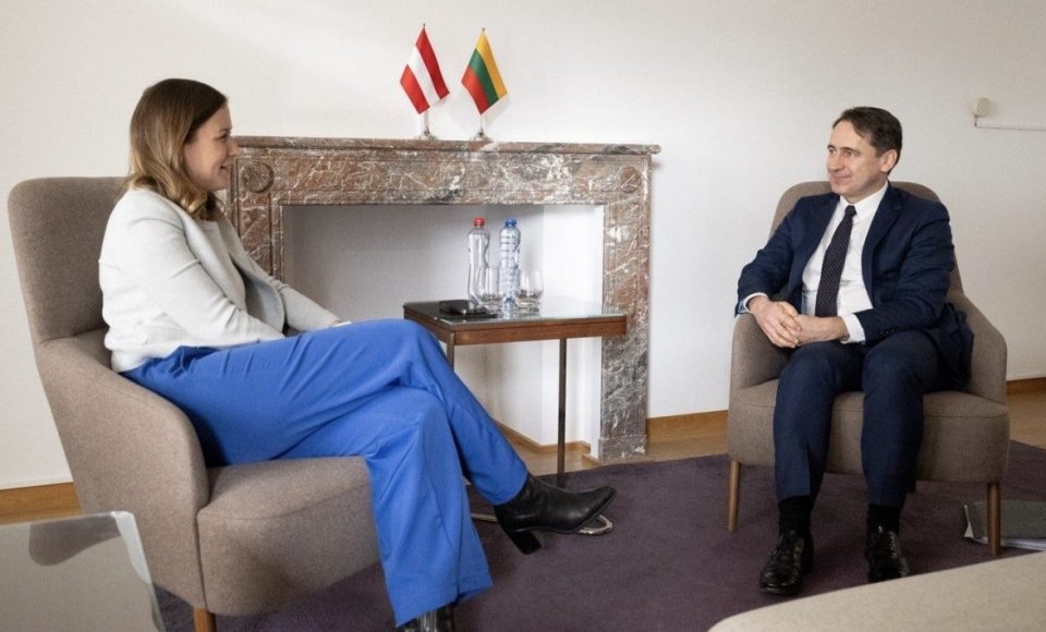Susitikime su Austrijos Europos reikalų ministre viceministras S. Mitkus akcentavo Ukrainos...