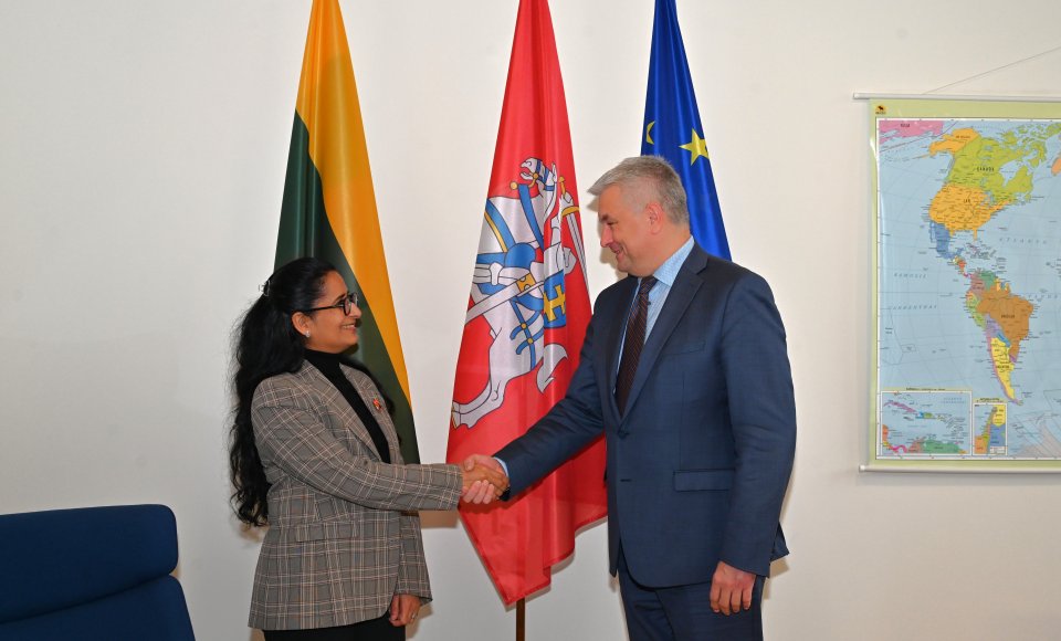 Vice-Minister Verbickas met with the Ambassador of the United Arab Emirates