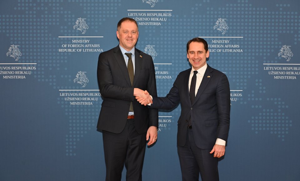 Lietuvos ir Airijos diplomatai aptarė dvišalius santykius, ES darbotvarkę, paramą Ukrainai