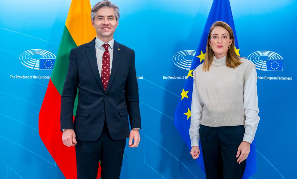 Budrys at the meeting with the EP President: The Belarusian regime's hybrid actions are a...