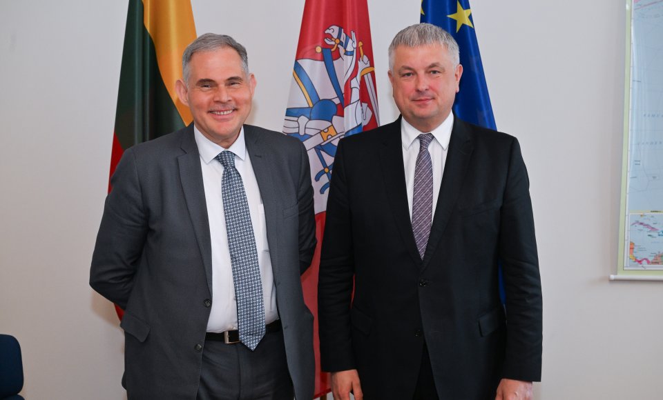 Viceministras V. Verbickas susitiko su naujuoju Egipto ambasadoriumi 