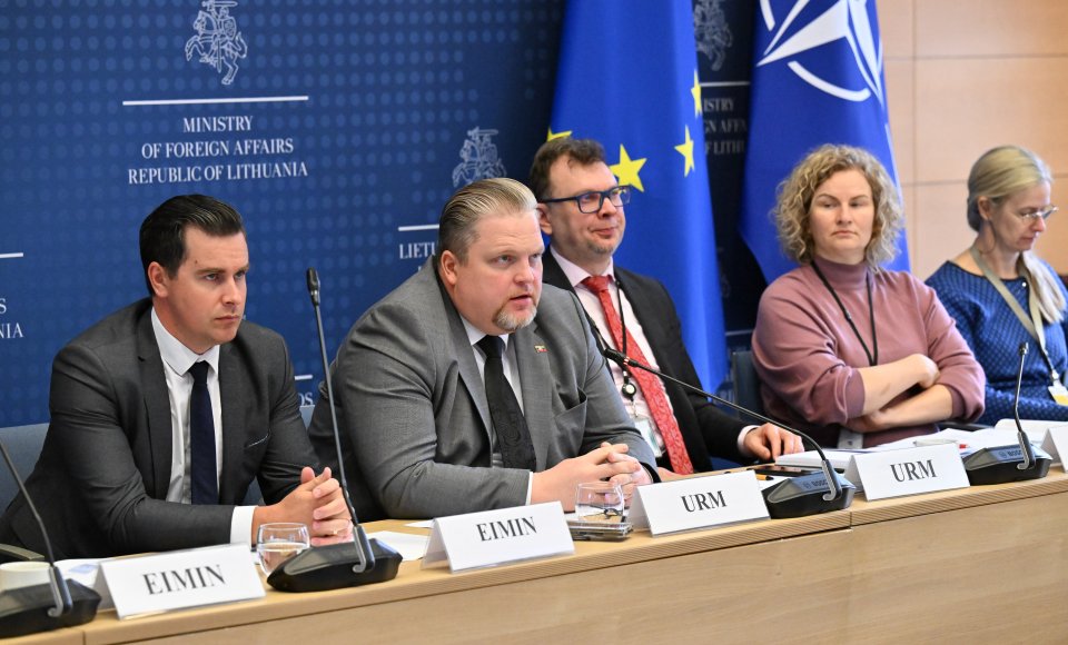 Ekonominės diplomatijos tarybos darbo grupės posėdyje aptartos prioritetinės eksporto ir inovacijų rinkos