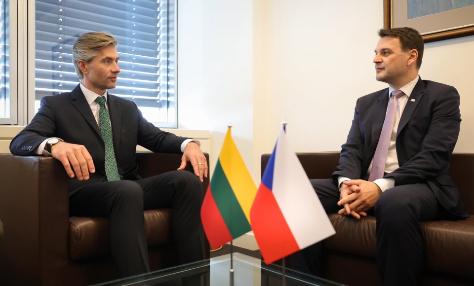   Budrys met with Czech Foreign Minister Macinka in Luxembourg