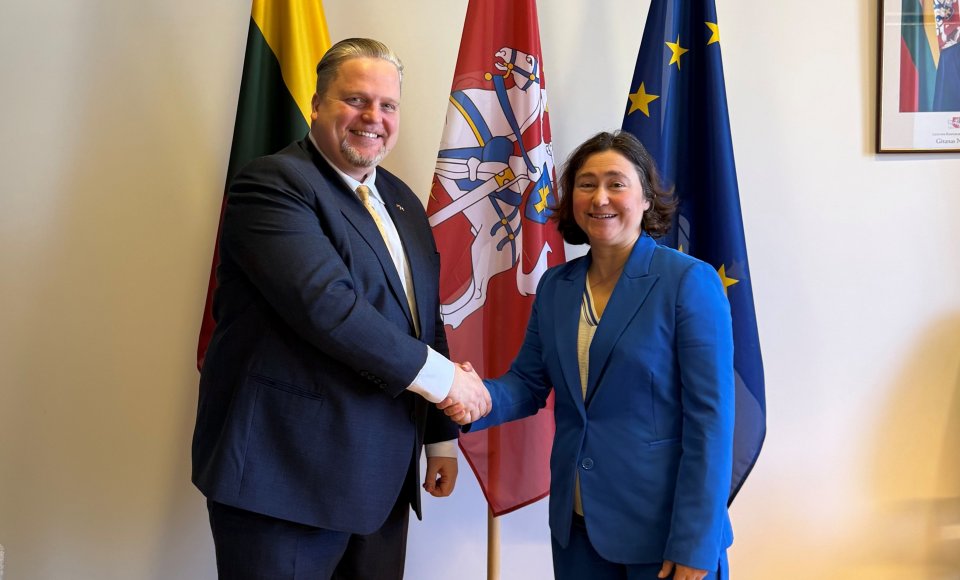 Vice-Minister Valys met with Lucie Stepanyan, the French Ambassador to Lithuania