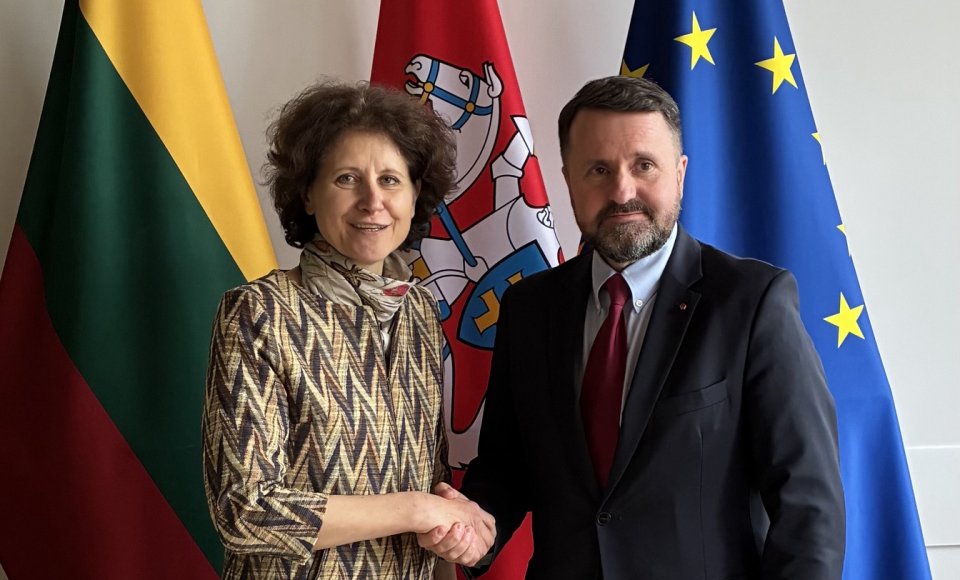 Spotkanie wiceminister spraw zagranicznych Audry Plepytė z wiceministrem spraw zagranicznych...