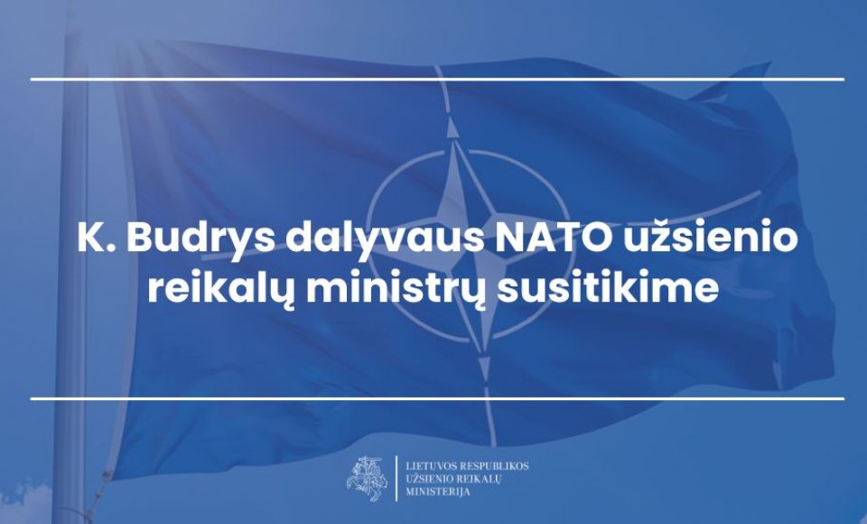 K. Budrys dalyvaus NATO užsienio reikalų ministrų susitikime 