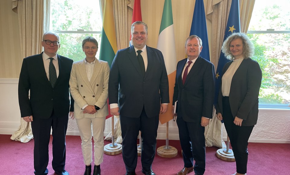 Viceministras T. Valys Dubline su verslo atstovais aptarė ekonominio bendradarbiavimo plėtros galimybes 