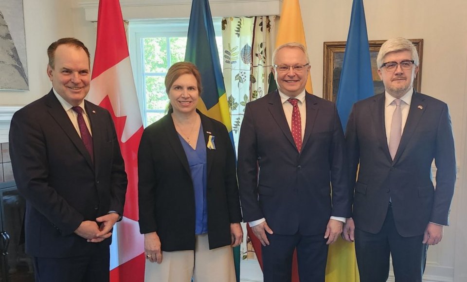 Otavoje pristatytas Lietuvos, Kanados, Švedijos ir Ukrainos iniciatyva įsteigtas paramos fondas Ukrainai