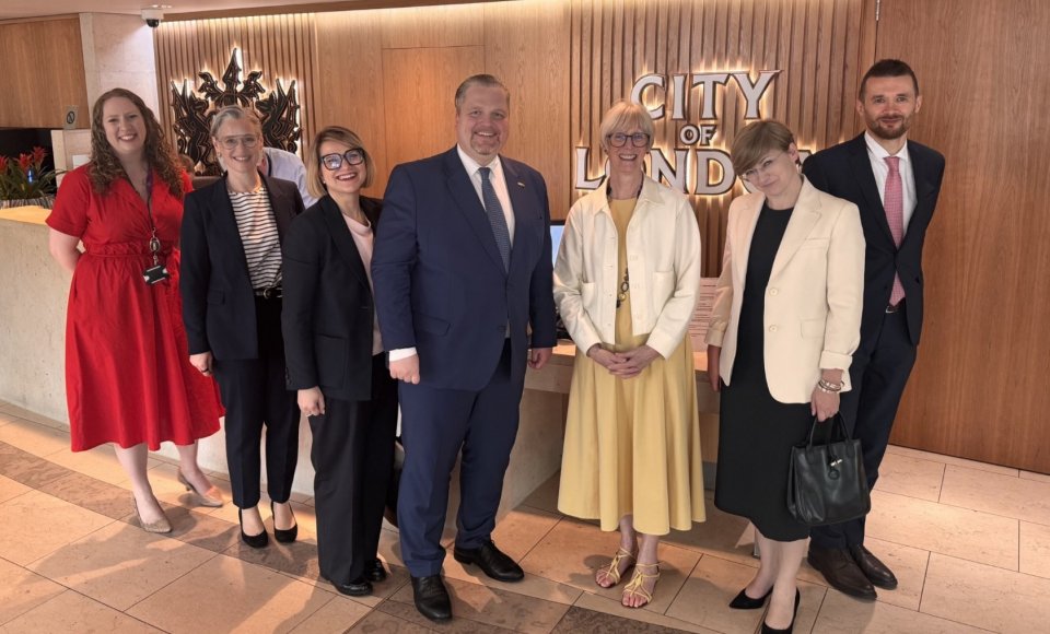Viceministras T. Valys su Londono Sičio korporacija aptarė bendradarbiavimą finansinių technologijų sektoriuje