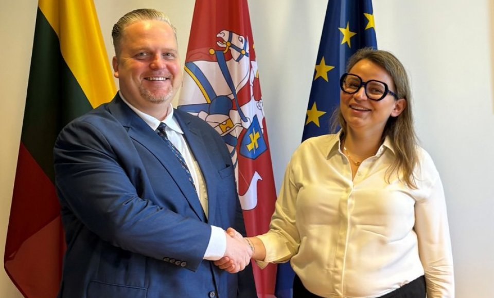 Lithuania's Foreign Vice-Minister Taurimas Valys, met with Google executive Marta Poslad