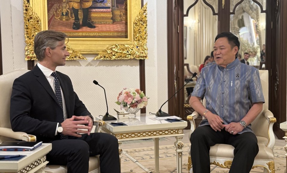 Budrys and the Thai Prime Minister discuss the development of economic cooperation