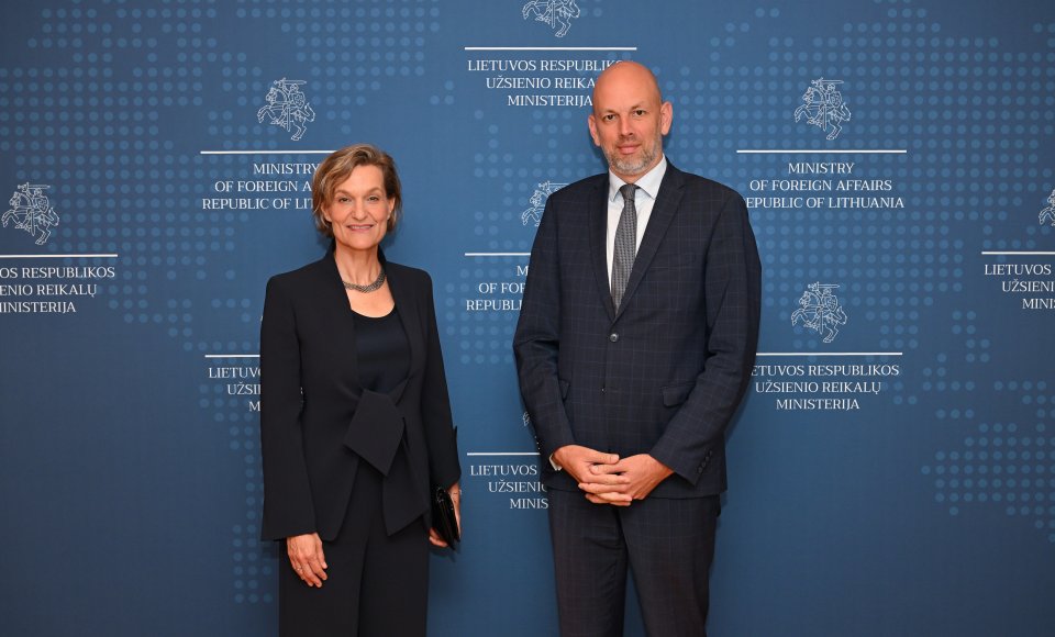 Political Director Skusevičius met with the new Dutch ambassador to Lithuania