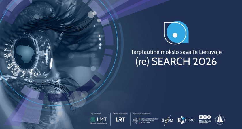 Kviečiame registruotis į tarptautinės mokslo savaitės „(re)SEARCH 2026“ renginius