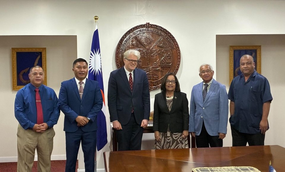 Ambassador Zykas presented his credentials to the President of the Republic of the Marshall Islands