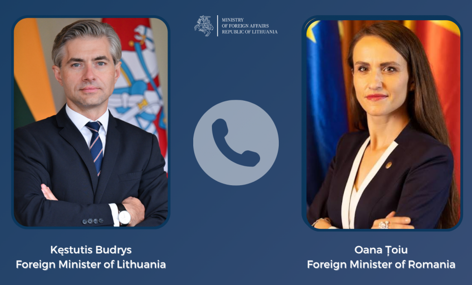 Budrys and Romanian Foreign Minister discuss security situation in the Black Sea