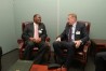 Ažubalis (right) and Nigerian Foreign Minister Olugbenga Ayodeji Ashiru