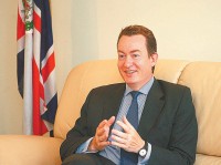 C.Robertsas puikiai supranta Lietuvos ir Rusijos santykių problematiką, nes britai patiria tokią pat politinę agresiją. P.Malūko nuotr.