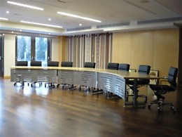 Anksčiau konferencijoms buvo naudojamas valgomasis. Dabar tam įrengta speciali salė. R.Stankevičiūtės nuotr.